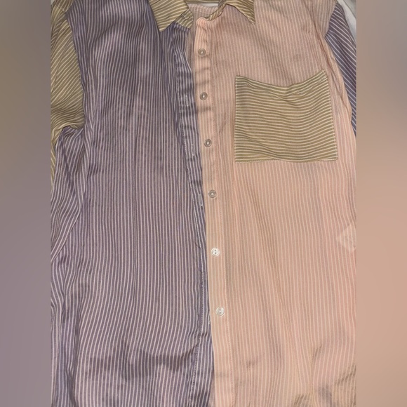 Striped Multicolor Button Up - Picture 2 of 3
